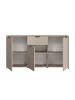 Feldmann-Wohnen Sideboard Cadiz Kaschmir / schwarz 166 / 49 / 86cm