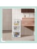 relaxdays 3 x Schrank Organizer in Weiß - (B)33,5 x (H)24,5 x (T)43,5 cm