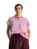 Marc O'Polo DENIM Gestreiftes Poloshirt wide in Light Pink