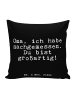 Mr. & Mrs. Panda Kissen Oma, ich habe nachgemessen.... mit Spruch in Schwarz