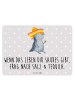 Mr. & Mrs. Panda Blechschild Axolotl Tequila mit Spruch in Grau Pastell