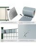 tectake Sichtschutzstreifen  leichte Montage, inklusive Befestigungsclips, grau