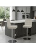 DUBI Möbel 2er-Set: Barhocker Juno in Creme - (B)45 x (H)98 x  (T)57 cm