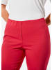 GOLDNER Stretchhose mit Seitenschlitzen in rot