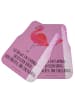 Mr. & Mrs. Panda Automatte Flamingo Classic mit Spruch in Aquarell Pink