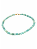 Gemshine Kette ohne Anhänger AQUA FARBVERLAUF in gold coloured