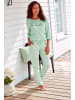 VIVANCE DREAMS Pyjama in jade-gemustert