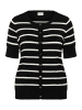 KAFFE curve Strickjacke KClizzy Regular fit in Chalk/Black Stripe