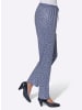 WITT WEIDEN Jerseyhose in marine-geblümt