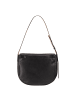 DuDu Formentera Schultertasche Leder 34 cm black rose