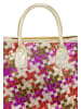 faina Women Tote Bag in Gold Fuchsia
