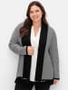 sheego Strickjacke in schwarz-weiß