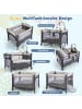 COSTWAY 5 in 1 Babybett in Grau