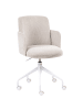 Beliani Bürostuhl DRYDEN in Beige/Weiß - (W) 60 x (H) 84 x (L) 60 cm