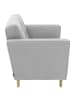 58 aufm Kessel SOFA 2-Sitzer Kazia Flachgewebe hellgrau