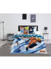 Naruto Naruto 3-teiliges Bettwäsche-Set – Decken- und Kissenbezug 240x220 in Blau