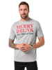 JP1880 Kurzarm T-Shirt in grau melange