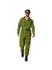 tectake Herrenkostüm Air Force Pilot  Authentisches Design: Olivgrüner Overall im typisc