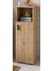 Inn.Furn Kommode Eiche 30 x 95 cm, Badschrank mit Leistenoptik
