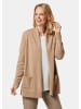 GOLDNER Langarm Cardigan aus Merino in beige / melange