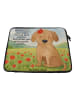 Mr. & Mrs. Panda Laptop Tasche Hund Dame Design mit Spruch in Weiß