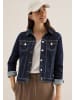 Cecil Rinsed Jeansjacke in Blau