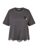 LeComte T-Shirt mit Spitze in Platin