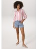 Aniston CASUAL Hemdbluse in rosa-wollweiß-apricot-pink-petrol-gelb