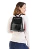 Samantha Look City-Rucksack echt Leder in schwarz