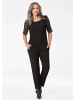 GOLDNER Spitzenshirt Viskose-Blusenshirt mit Spitze in schwarz