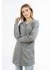 DreiMaster Vintage Lange Sweatjacke in Grau Melange