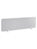 Beliani Schreibtischtrennwand ZIGGY in Grau - (W) 160 x (H) 40 x (L) 2 cm