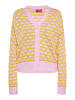Swirly Damen Cardigan in Pink Limone Orange