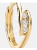 Diamant L'éternel Ohrringe aus 375 Gelbgold mit Zirkonia