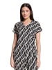 Betty Barclay Printshirt mit Tunnelzug in Schwarz/Beige