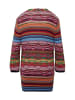 GOLDNER Kurzgröße:  Jacquard-Strickjacke mit Ethno-Muster in bunt