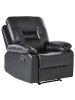 Beliani Fernsehsessel BERGEN in Schwarz - (W) 90 x (H) 101 x (L) 72 cm