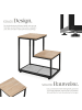tectake Beistelltisch Halifax 60,5 x 35,5 x 60,5 cm, Industrial Holz hell, Eiche Sonoma