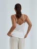 Seamless Basic Top Lace in Off-white