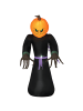 HOMCOM Halloween Dekoration-L110 x B66 x H210 cm-Orange+Schwarz