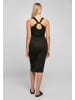 Urban Classics Urban Classics Damen Ladies Midi Sleeveless Rib Dress in black