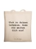 Mr. & Mrs. Panda Tote Bag Spruch Mutig zu seinen Meinungen stehe... in Creme