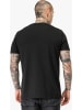 Lonsdale T-Shirt "Lion Two Tone Herren T-Shirt normale Passform" in Schwarz