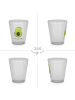 Mr. & Mrs. Panda Schnapsglas Avocado Kern ohne Spruch in Transparent