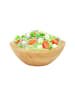 relaxdays Salatschüssel in Natur - (B)20x (H)8 x (T)18 cm