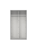 ebuy24 Schiebetürenschrank Como (2-türig) Grau 119 x 67 cm