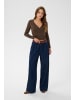 SAINT TROPEZ Langarm-Bluse ViggaSZ Fitted in Chocolate Brown