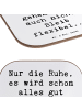 Mr. & Mrs. Panda Bierdeckel Spruch Gelassenheit in Krisen mit Sp... in Weiß