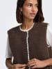 JDY Teddyfell Weste in Chocolate Brown