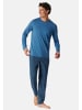 Schiesser Schlafanzug Casual Essentials in Aqua